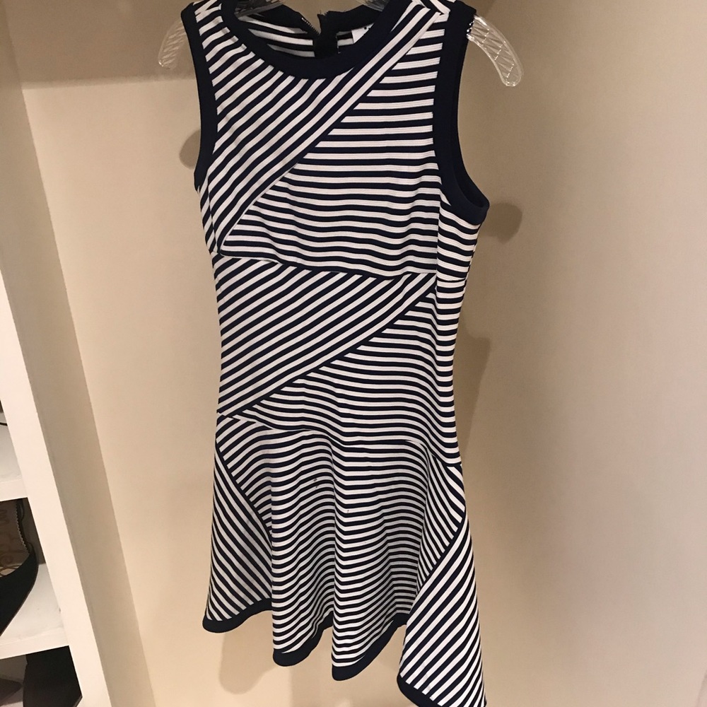 Julia Jordan Navy & White Striped Dress